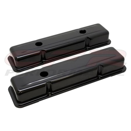 Hands On OEM Style Short Valve Covers - Black for 1958-86 Chevy Small Block 283-305-327-350-400 HA1528332